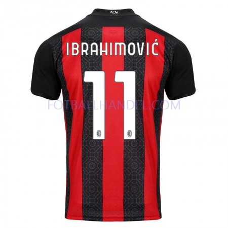 Herre Fotballdrakter AC Milan Zlatan Ibrahimovic 11 Hjemme 2020-21 Kortermet